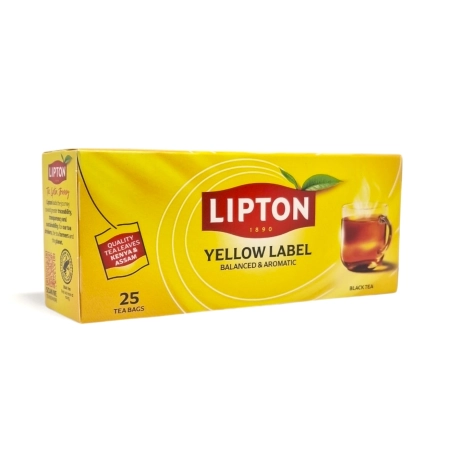 Herbata czarna Lipton YELLOW LABEL 25 torebek
